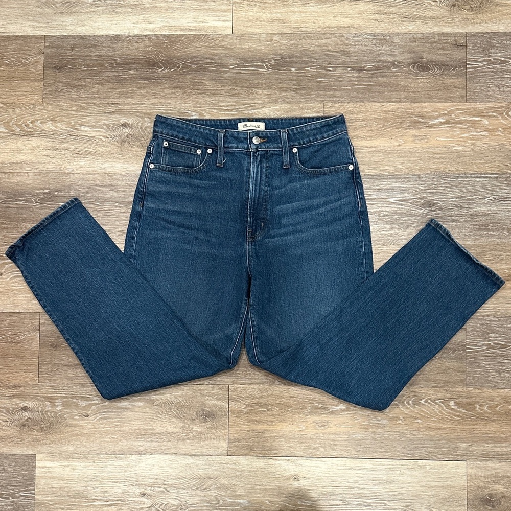 Madewell Indigo “Curvy Perfect Vintage” Straight Leg Jeans